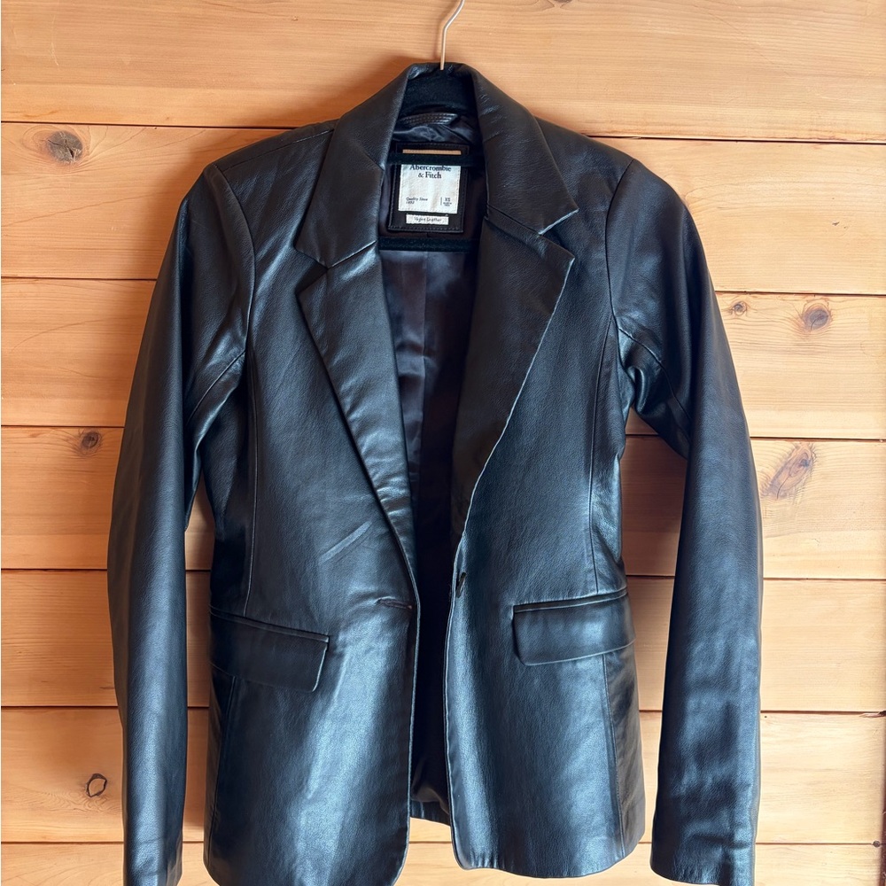 Abercrombie & Fitch Vegan Leather Jacket